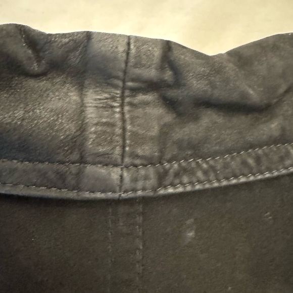 VTG! ICEBERG Ice Peace Panda Bomber Pelle Leather w/ Panda Embroidery, sz XL - Picture 6 of 14